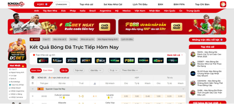 Kết Quả Bóng Đá