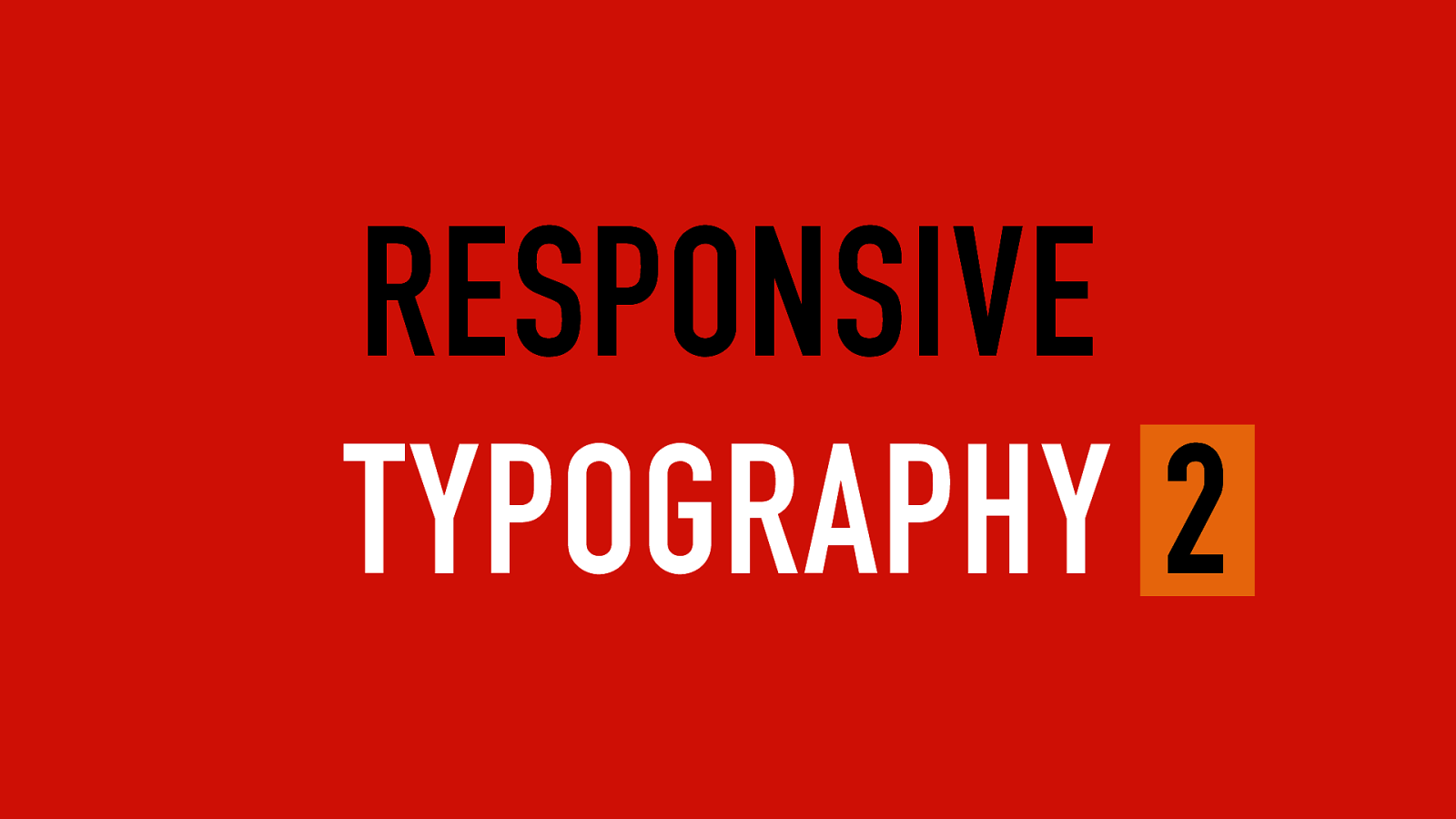 Responsive typography 2