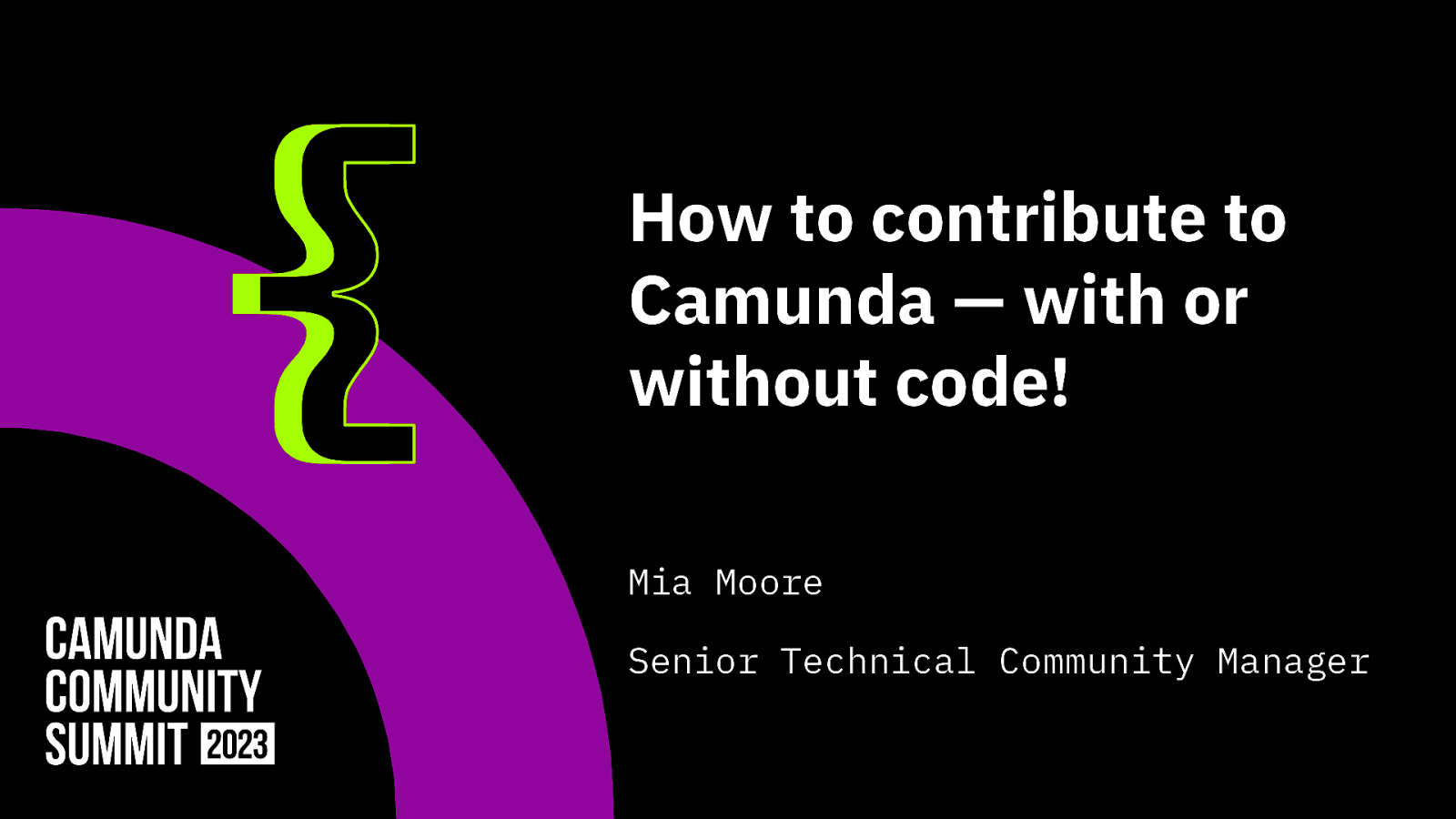 How to contribute to Camunda — with or without code! (Workshop)