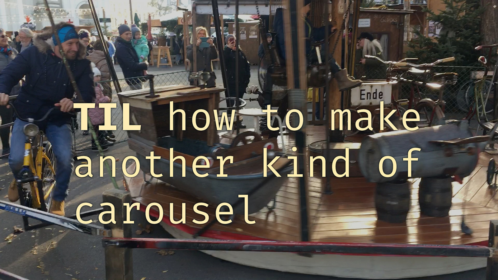 TIL how to make another kind of carousel
