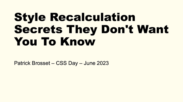 Style Recalculation Secrets They Don’t Want You To Know