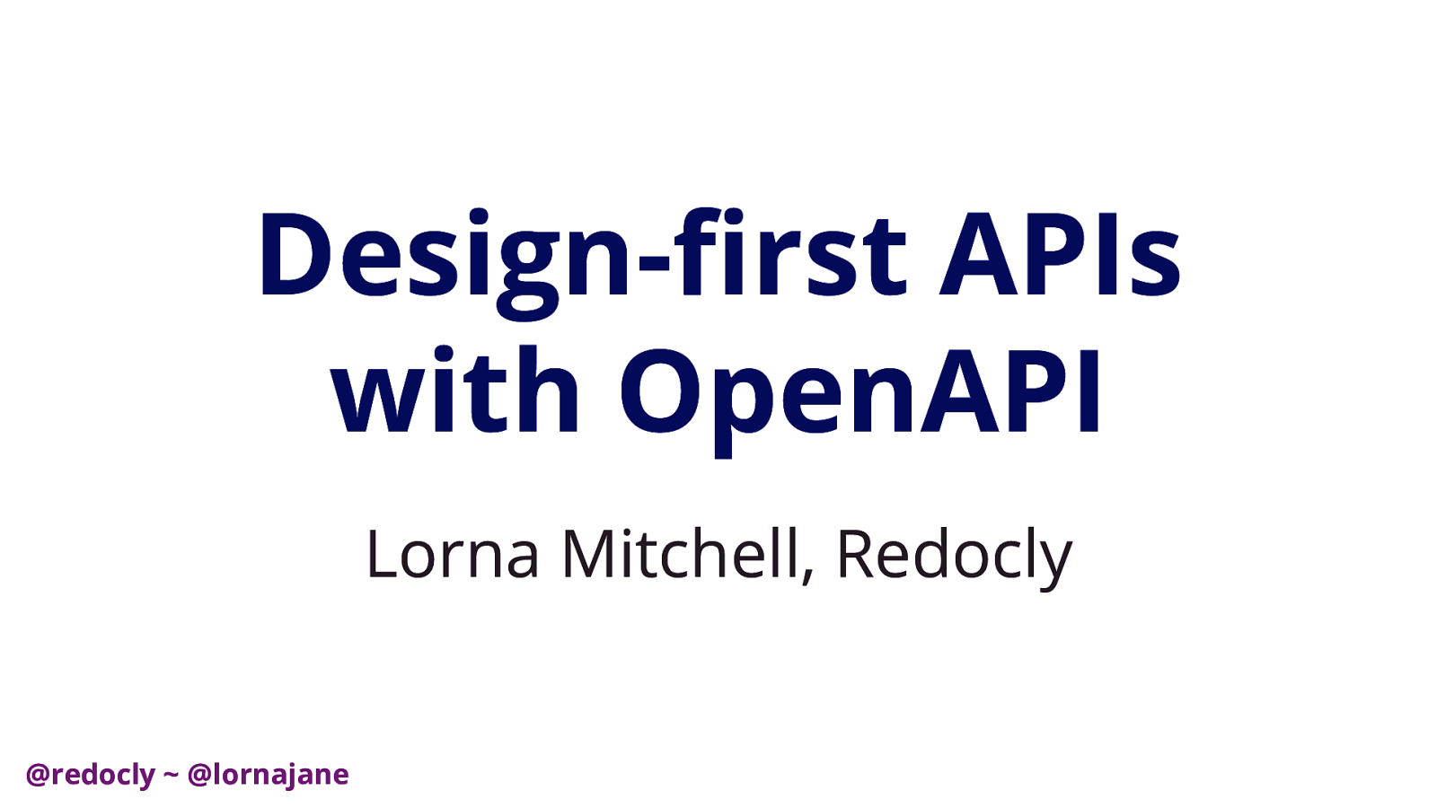 Design-first APIs with OpenAPI