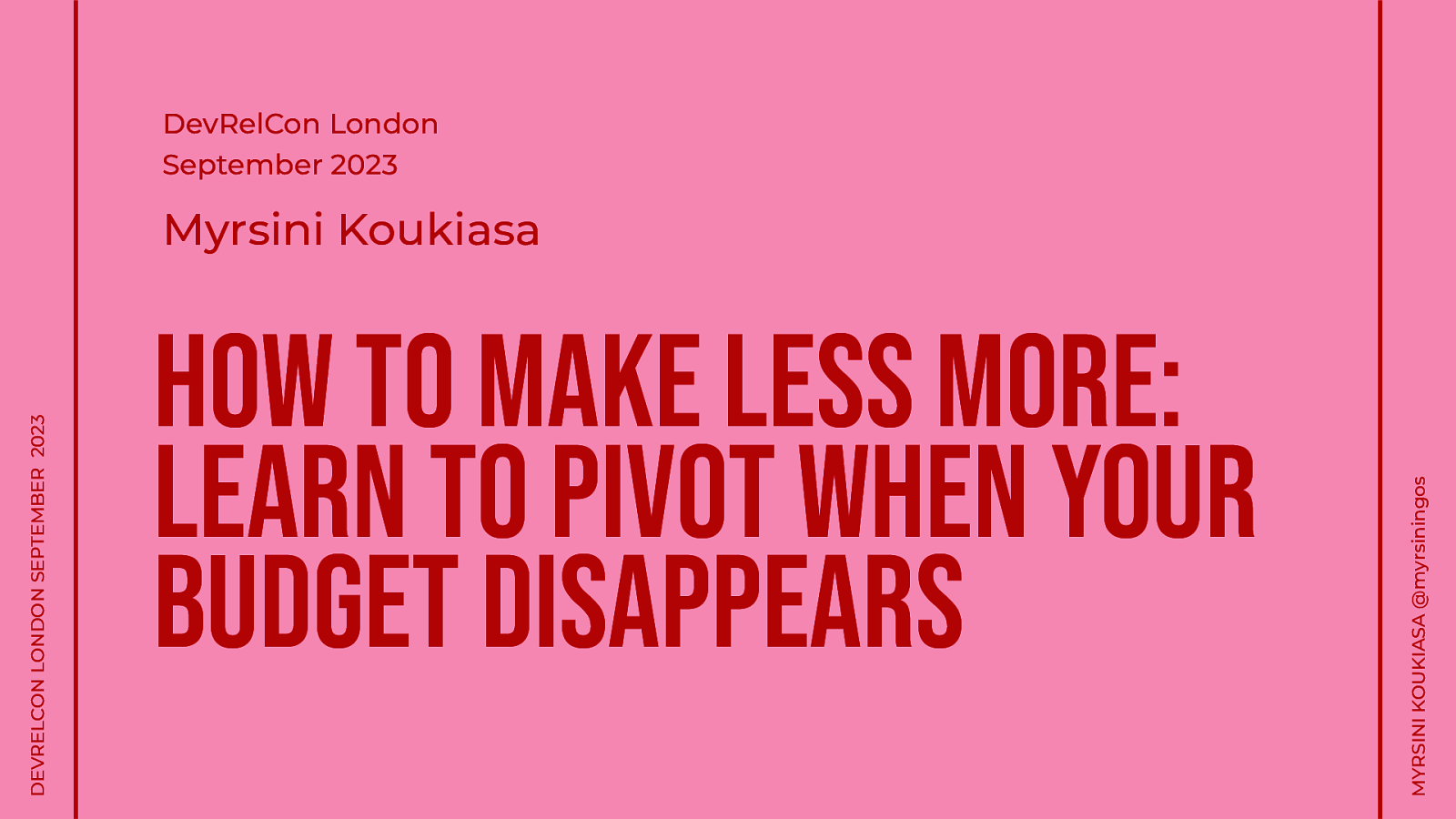 How to make less more: learn to pivot when your budget disappears