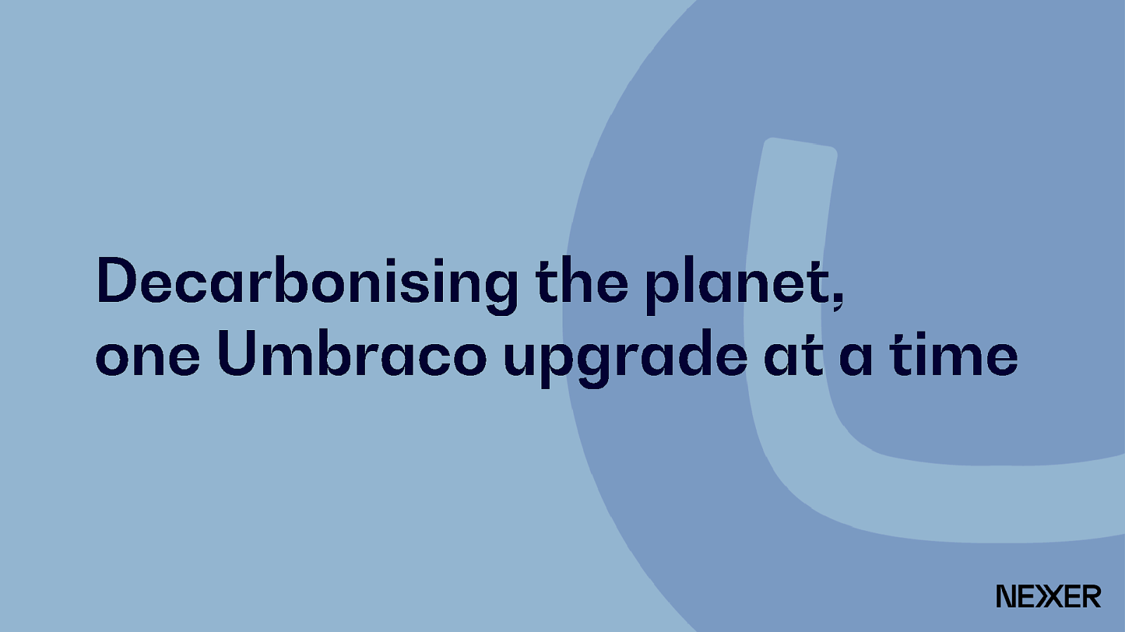 Decarbonising the planet, one Umbraco upgrade at a time