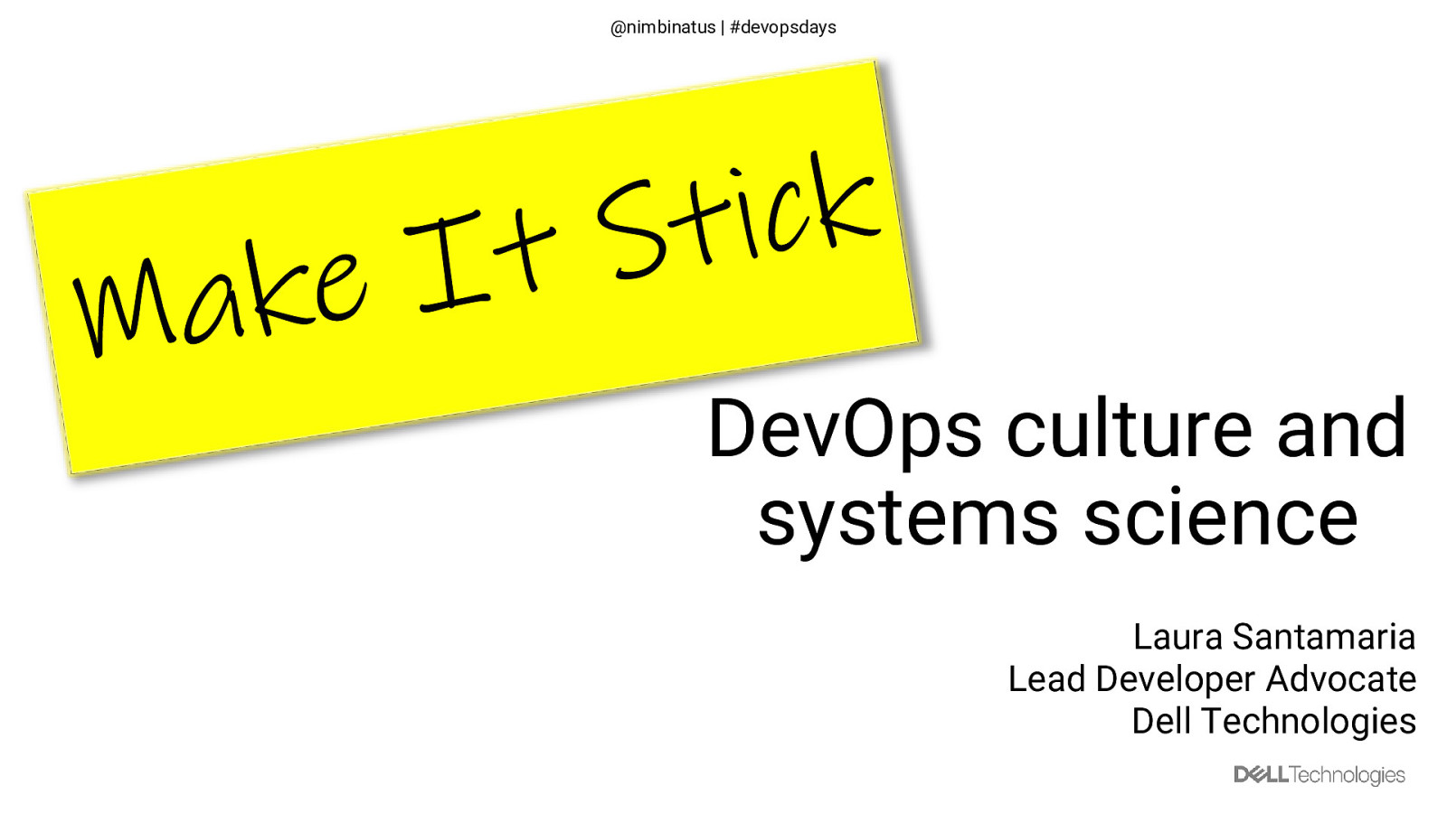 Make It Stick: DevOps culture and systems science