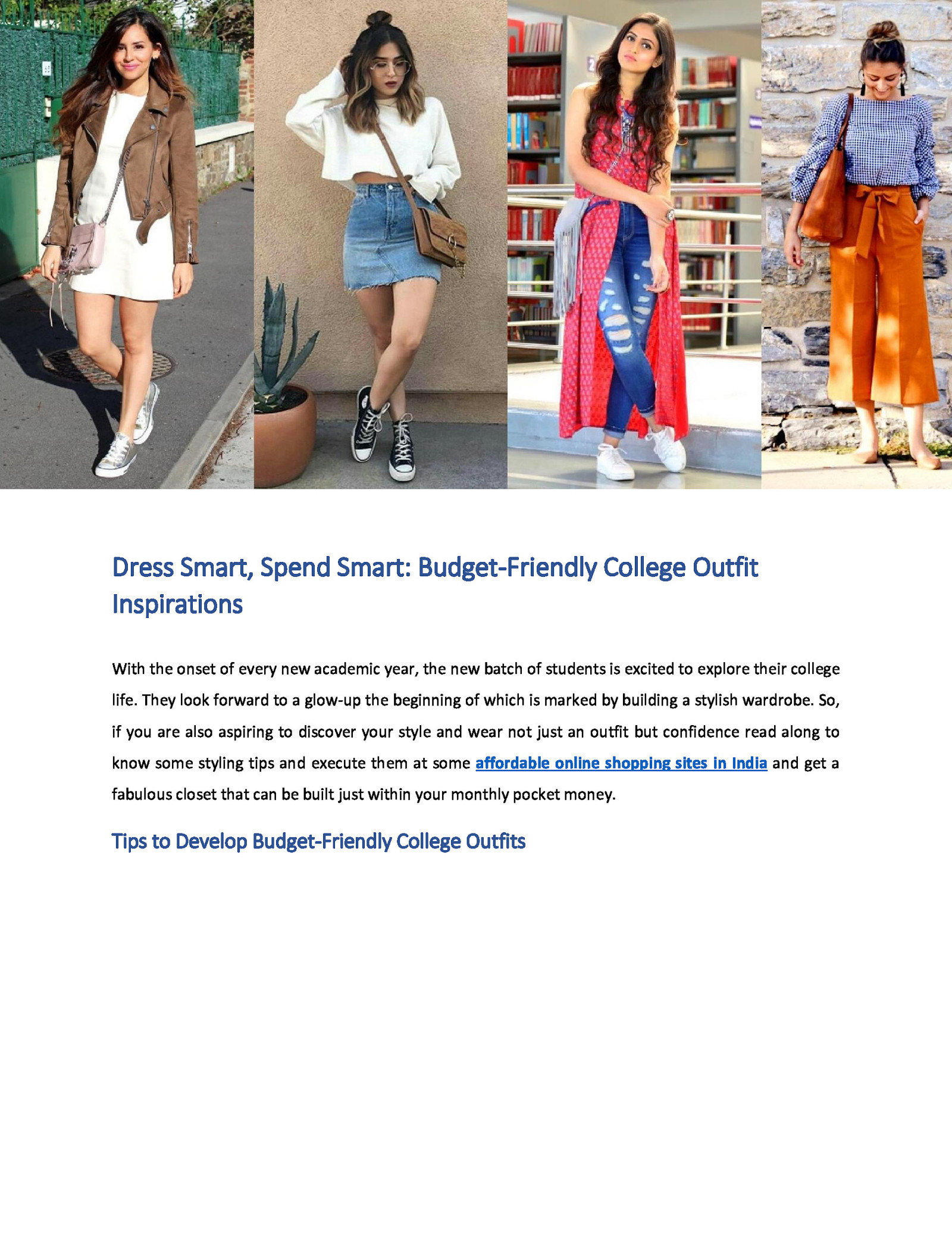 Dress Smart, Spend Smart: Budget-Friendly College Outfit Inspirations
