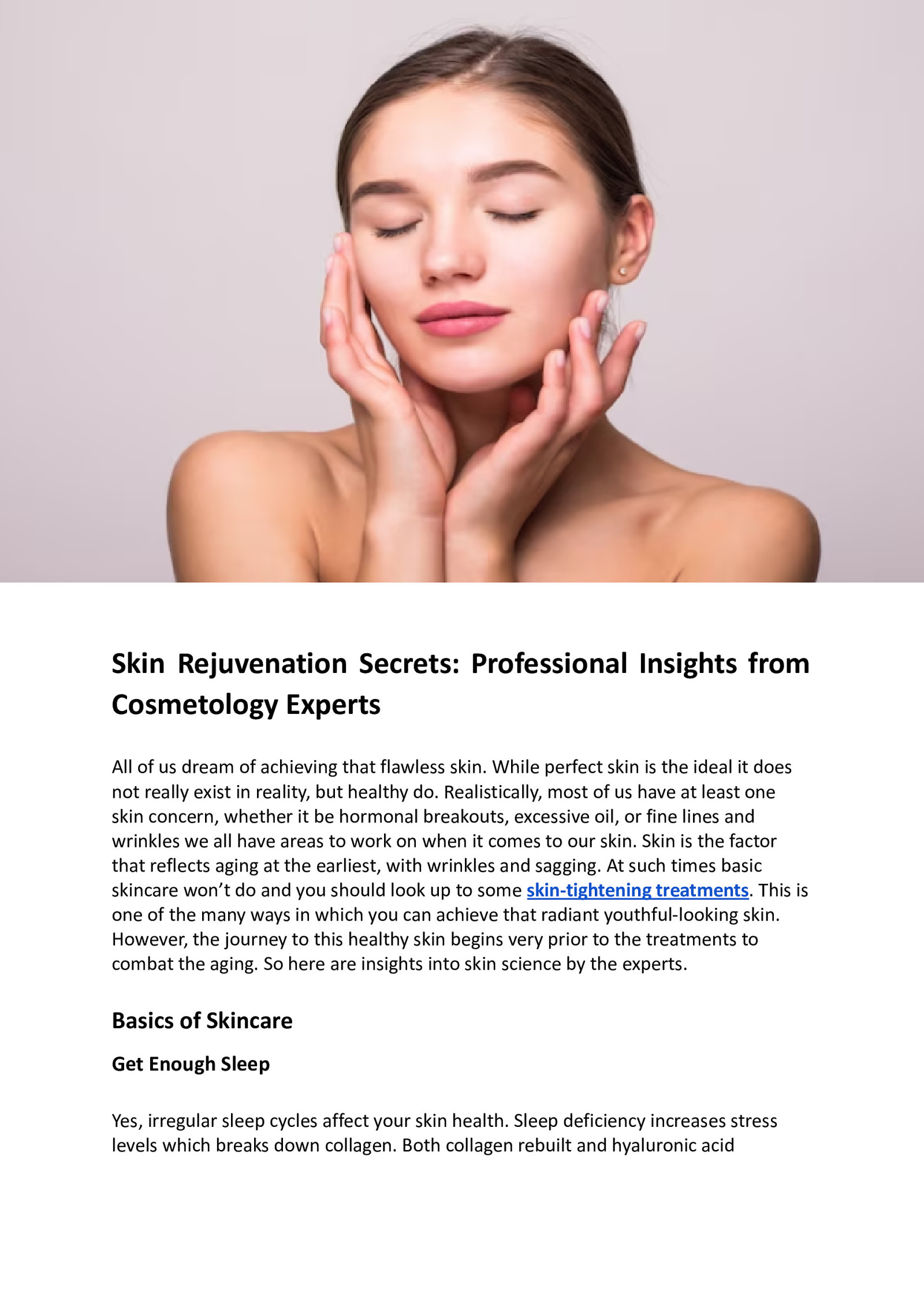 Skin Rejuvenation Secrets: Professional Insights from Cosmetology Experts
