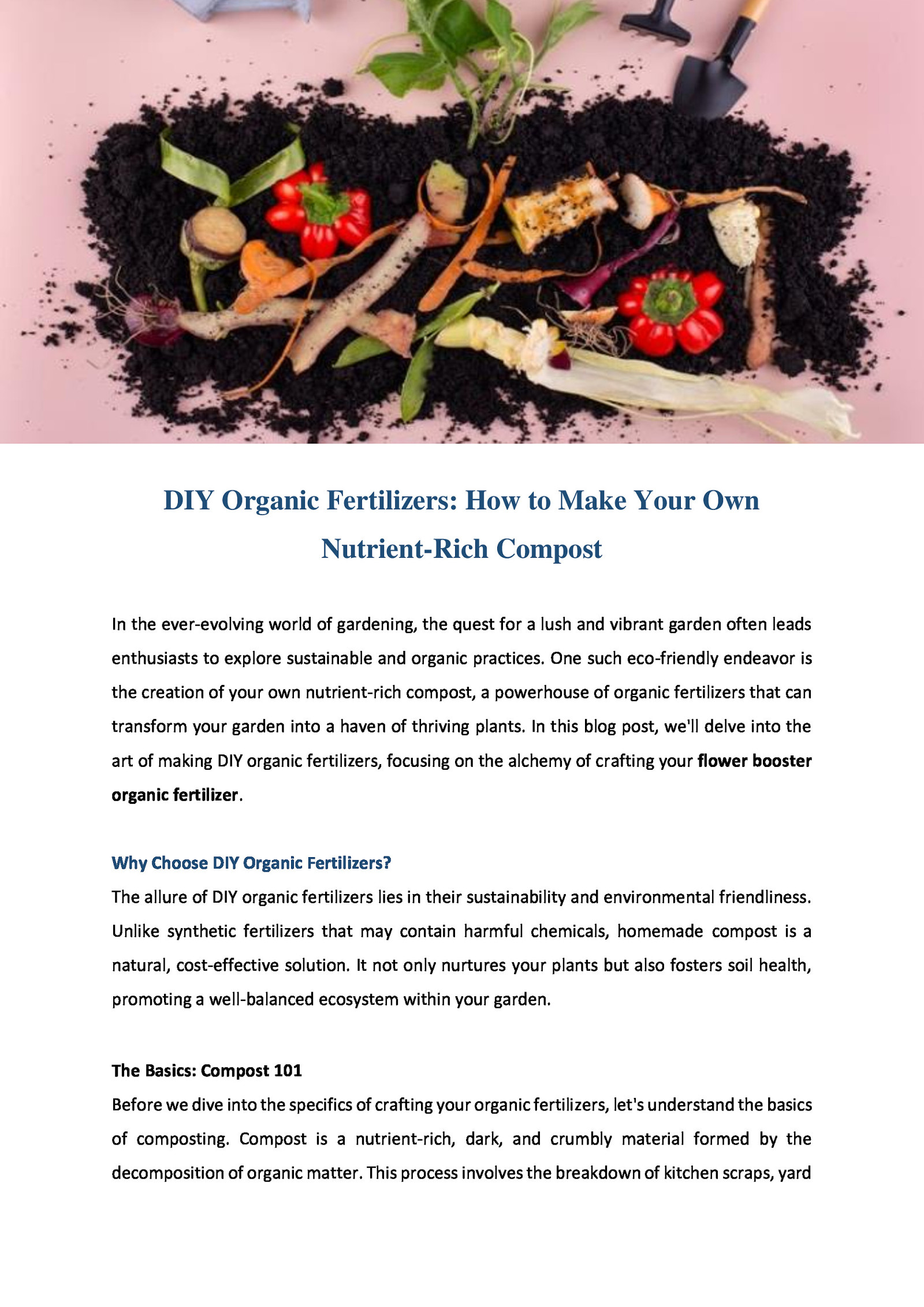 DIY Organic Fertilizers: How to Make Your Own Nutrient-Rich Compost