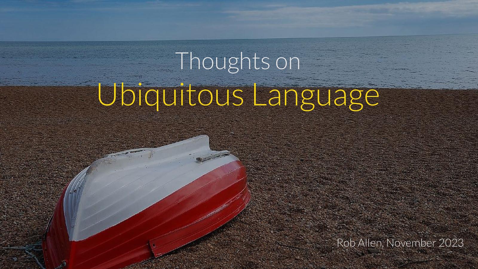 Thoughts on Ubiquitous Language