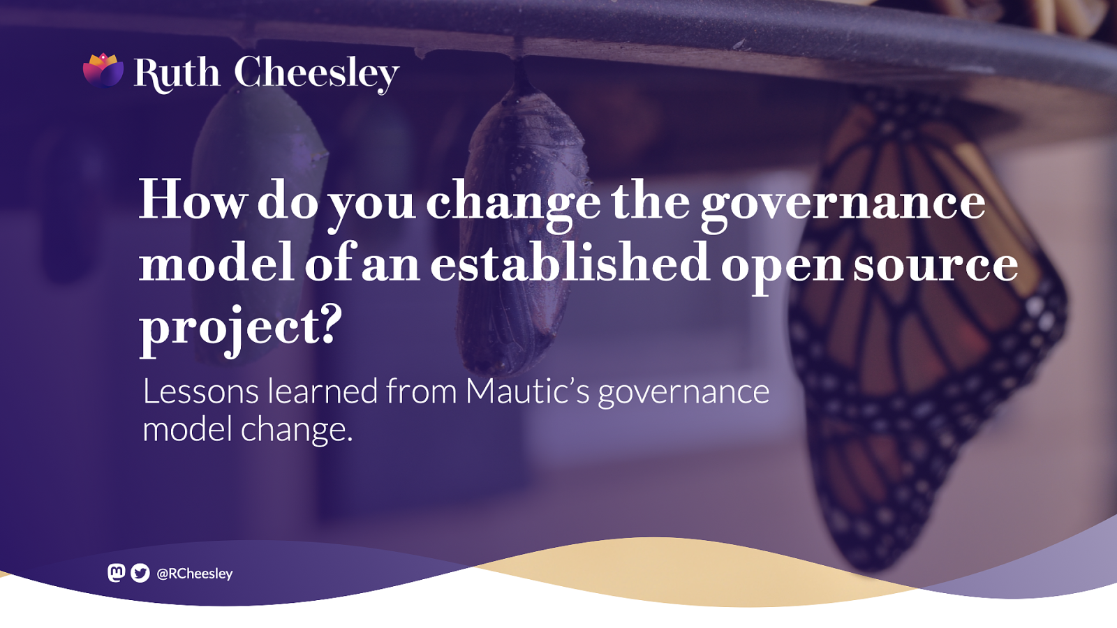 How do you change the governance model of an established open source project?