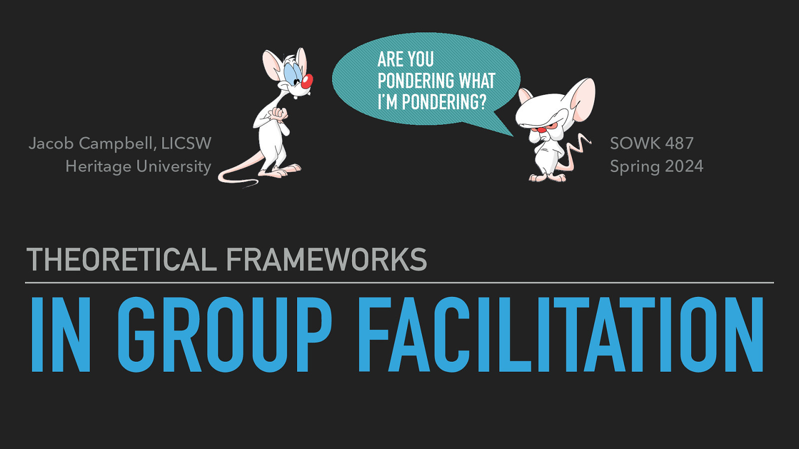 Spring 2024 SOWK 487w Week 07: Theoretical Framework in Group Facilitation