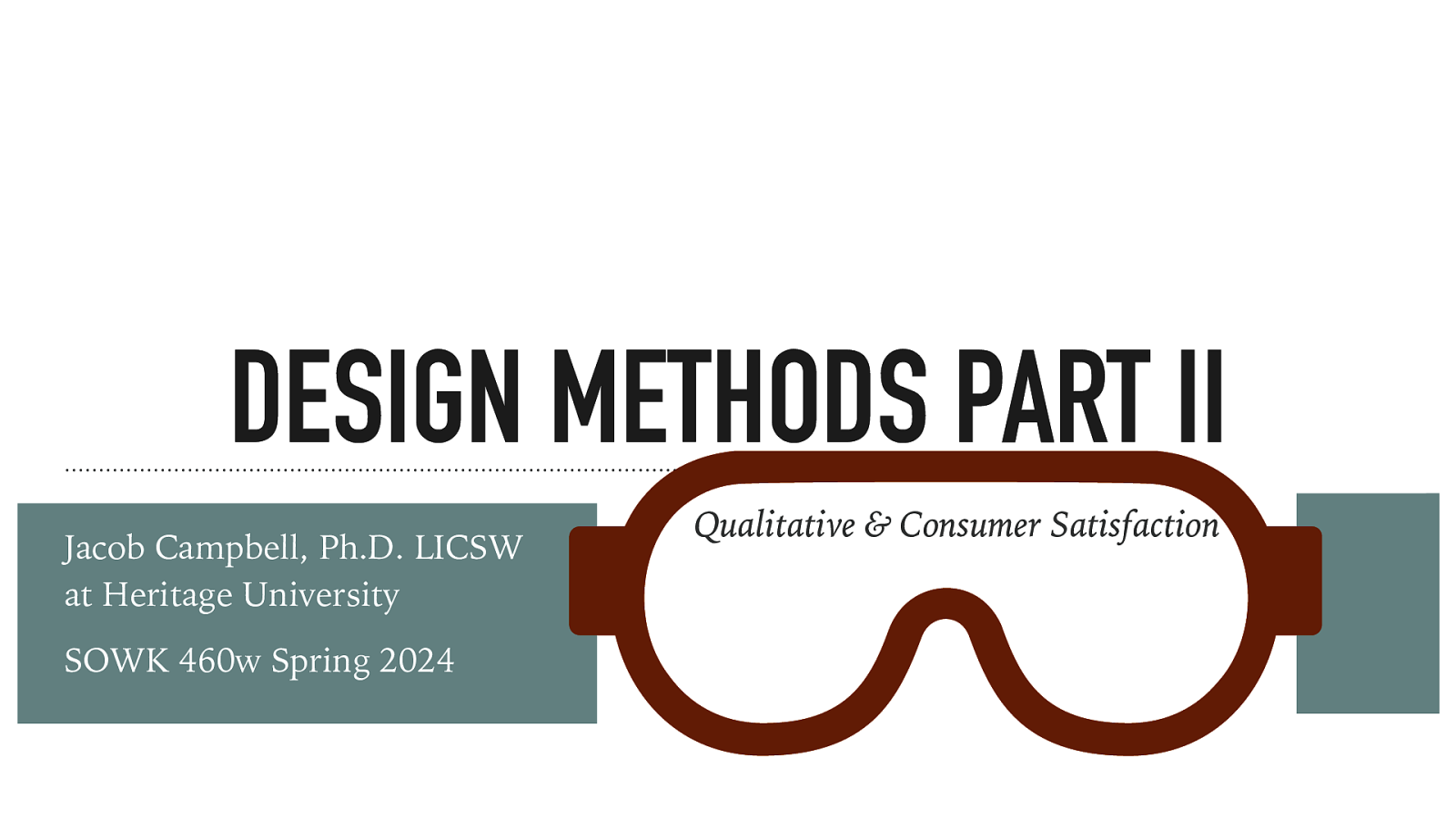 Spring 2024 SOWK 460w Week 10: Design Methods Part II