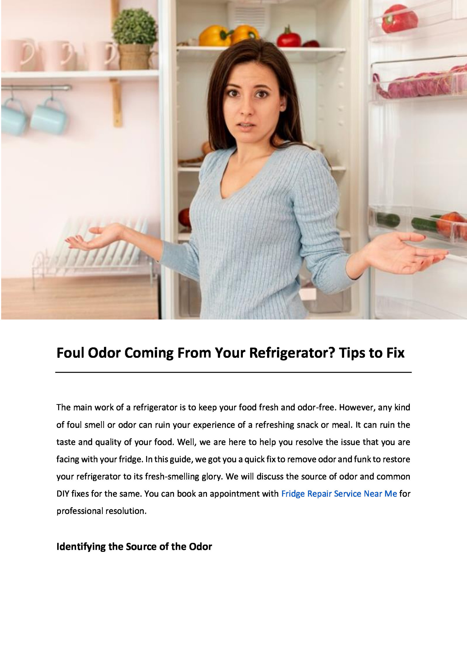 Foul Odor Coming From Your Refrigerator? Tips to Fix