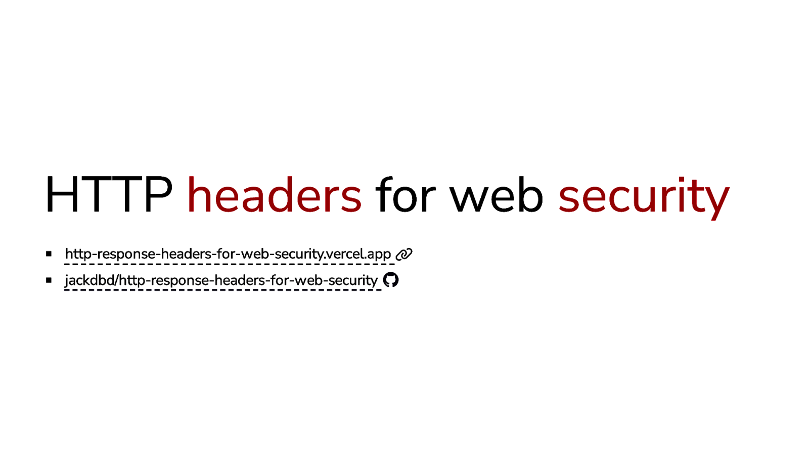 HTTP headers for web security