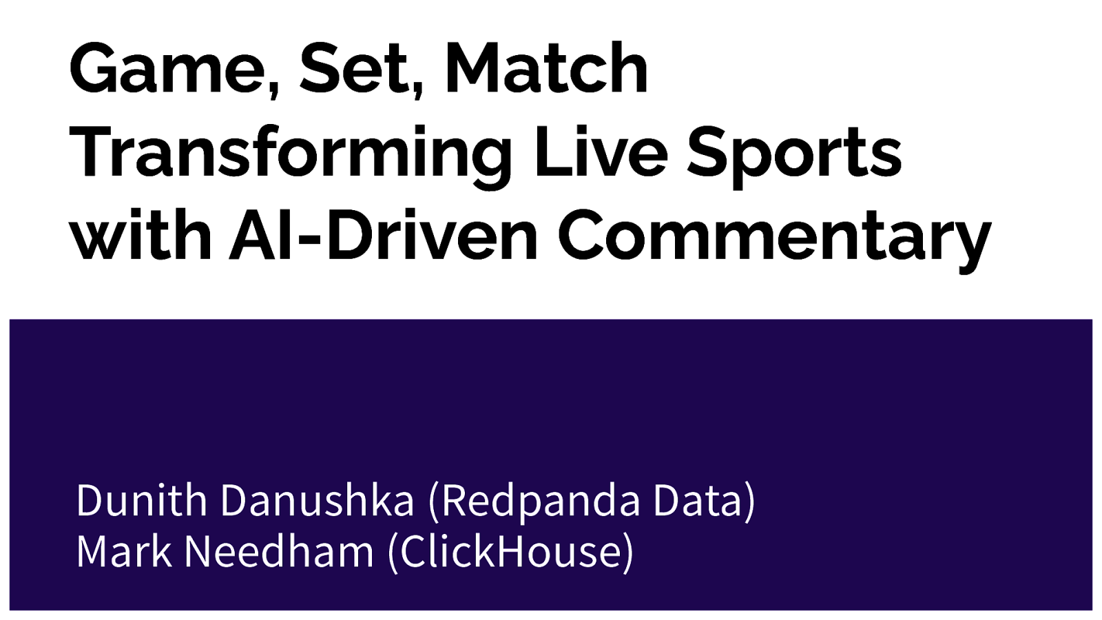 Game, Set, Match Transforming Live Sports  with AI-Driven Commentary
