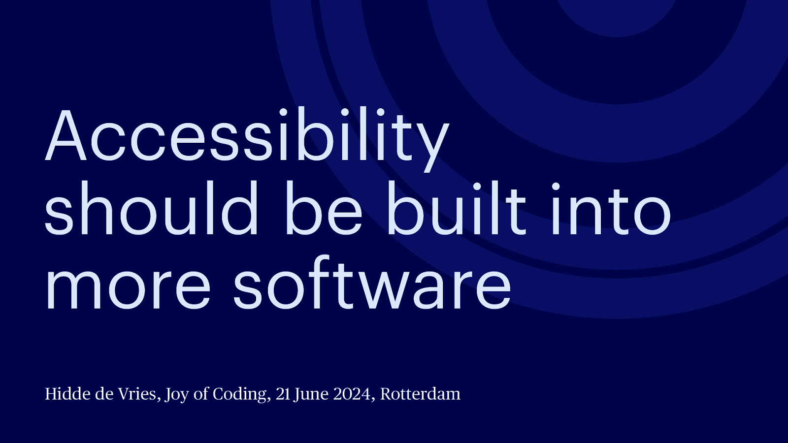 More software should have accessibility built in by Hidde de Vries