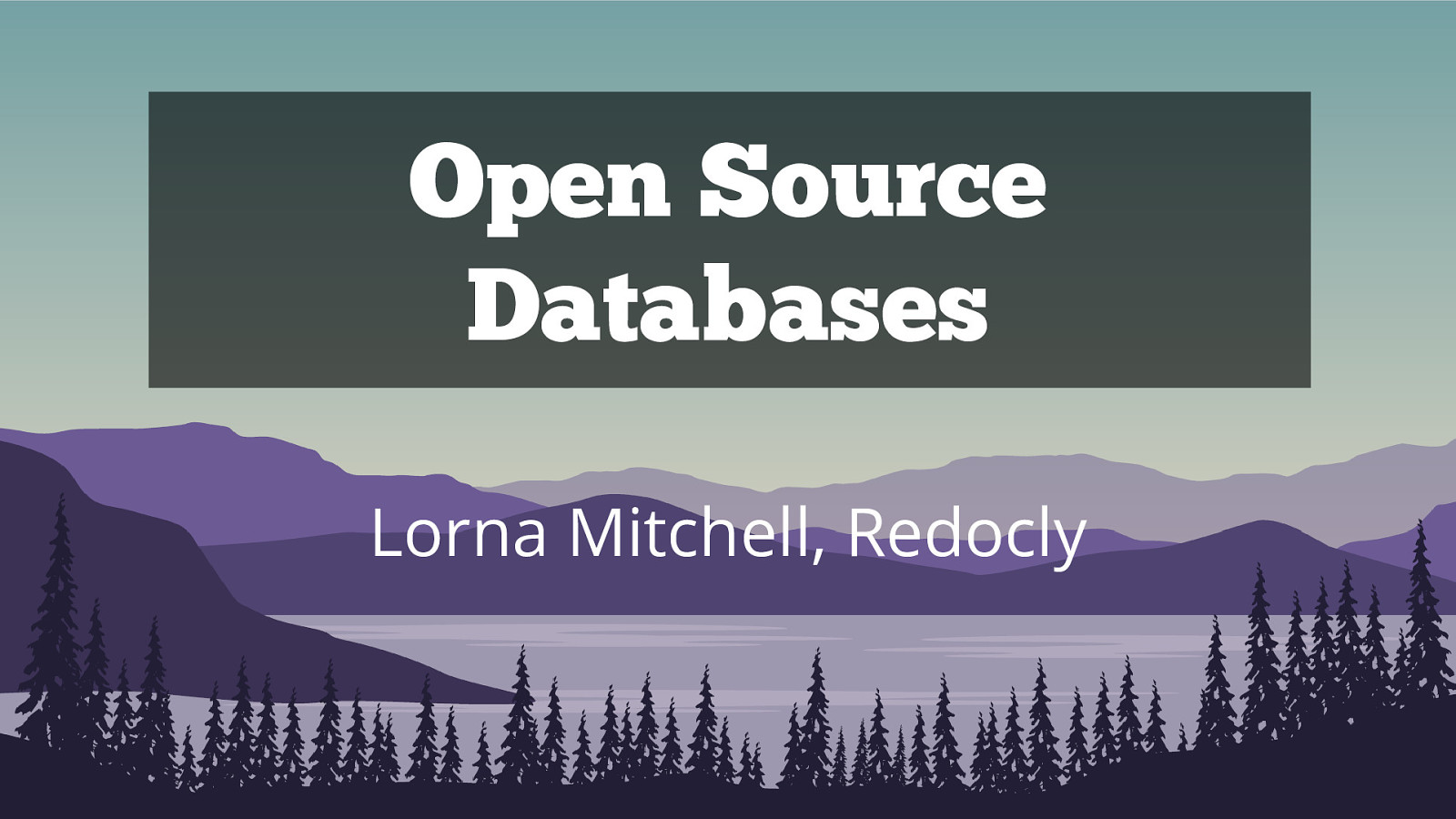 Landscape of Open Source Databases