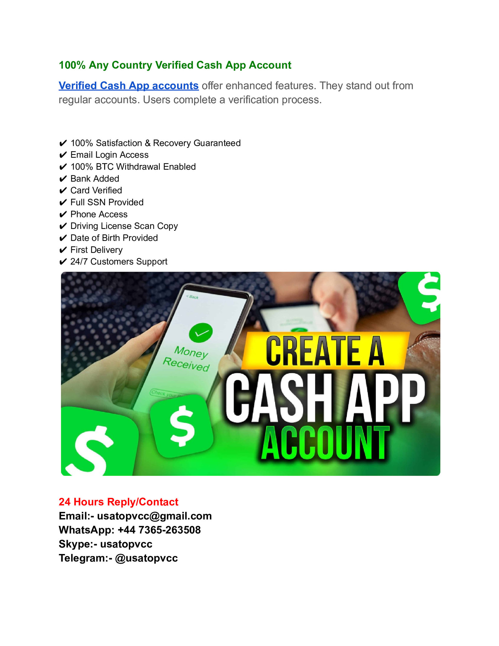 Top 5  Verified Cash App  Accounts  For Sale