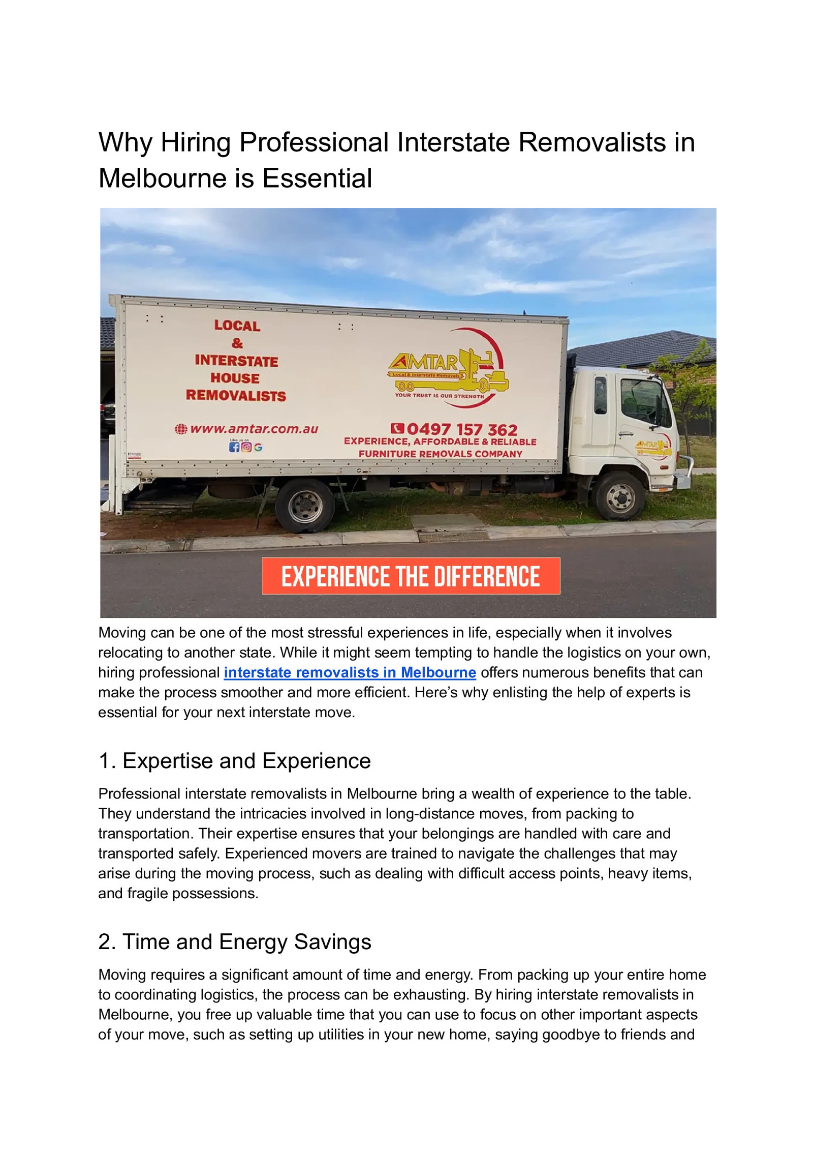 Why Hiring Professional Interstate Removalists in Melbourne is Essential