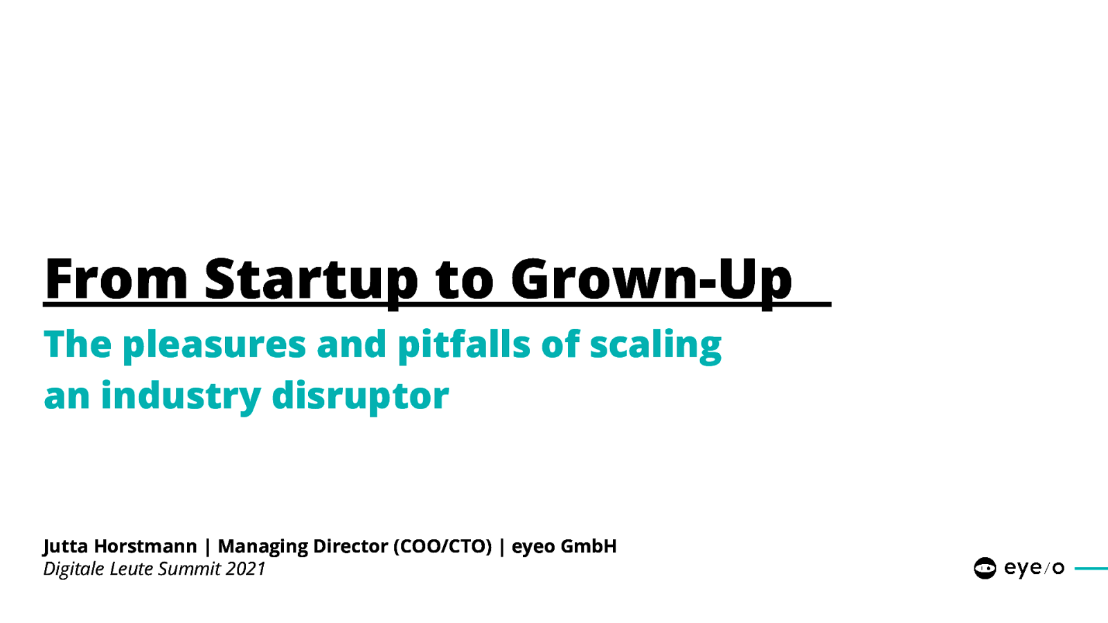 From Startup to Grown-Up - The pleasures and pitfalls of scaling an industry disruptor