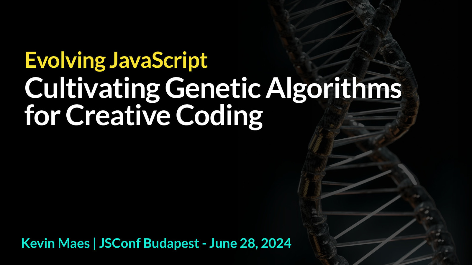 Evolving JavaScript: Cultivating Genetic Algorithms for Creative Coding