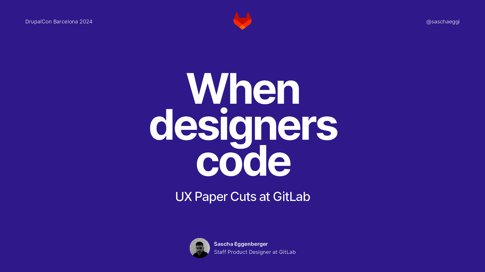 When Designers code - UX Paper Cuts at GitLab