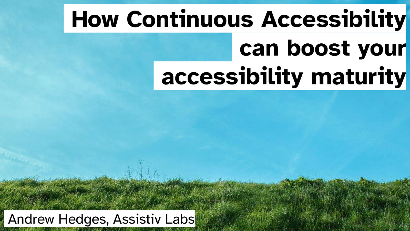 How Continuous Accessibility can boost your accessibility maturity