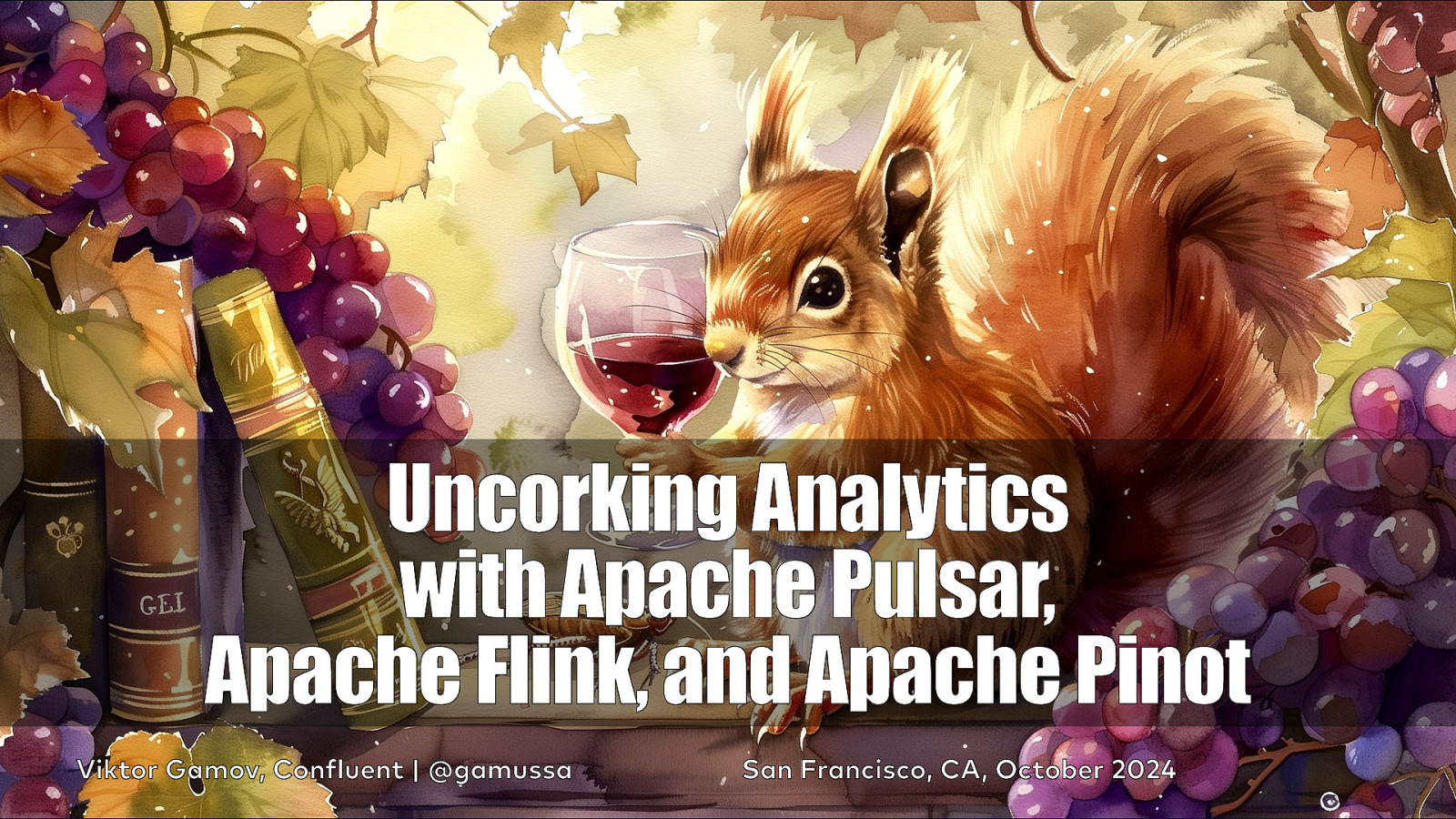 Uncorking Real-Time Analytics with Pulsar, Pinot and Flink