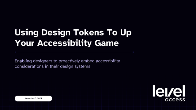 Using Design Tokens to up your Accessibility Game