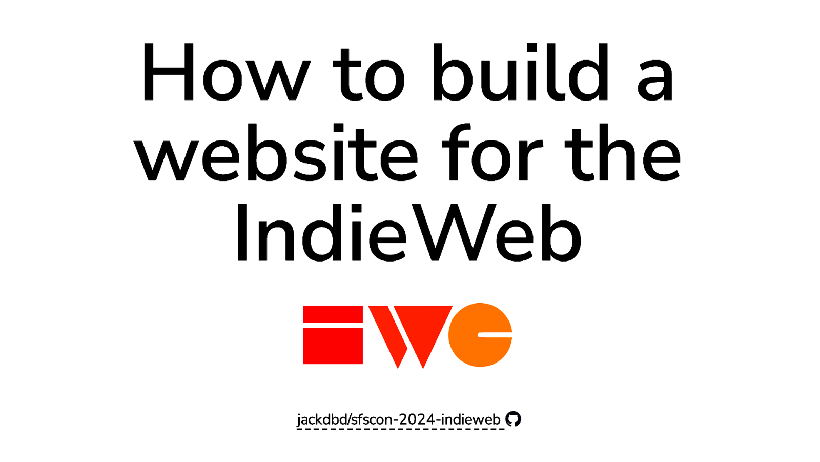 How to build a website for the IndieWeb