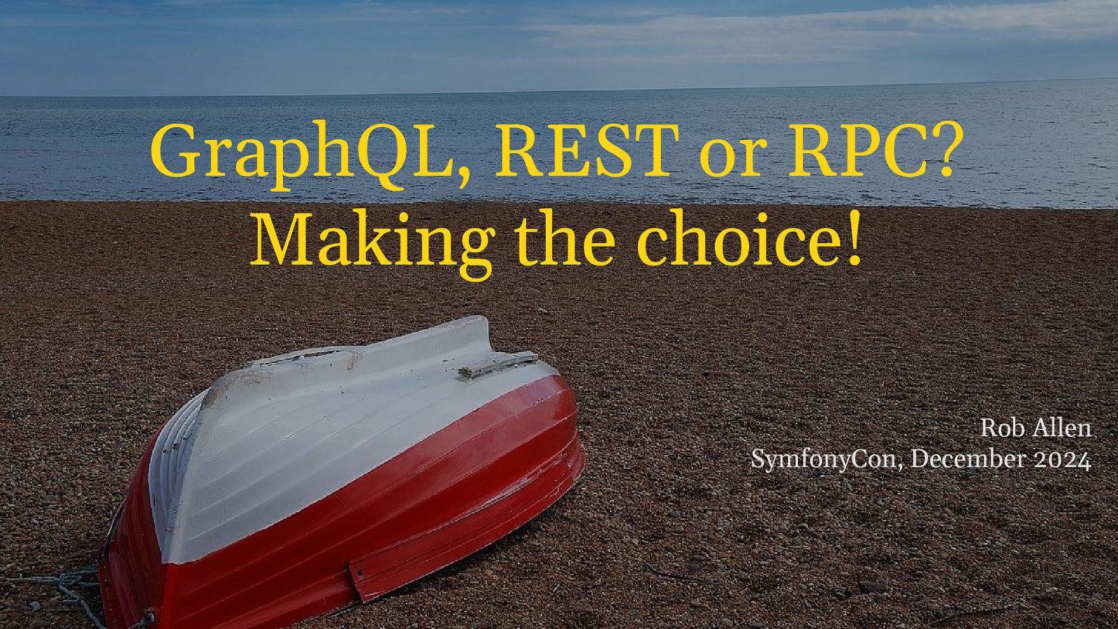 GraphQL, REST or RPC? Making the choice!