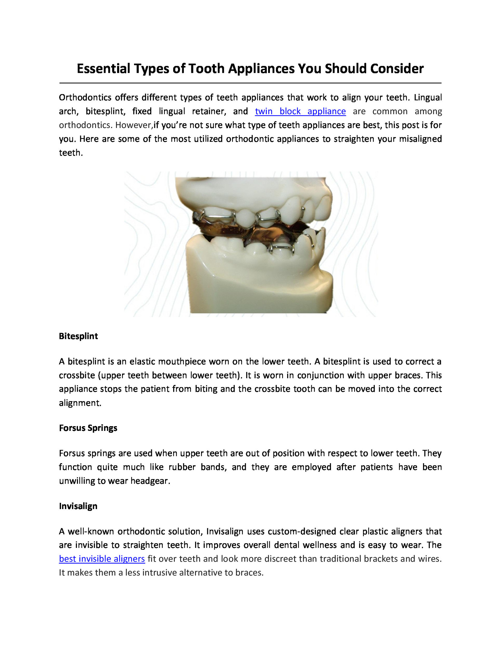  Essential Types of Tooth Appliances You Should Consider by China Orthodontic Lab