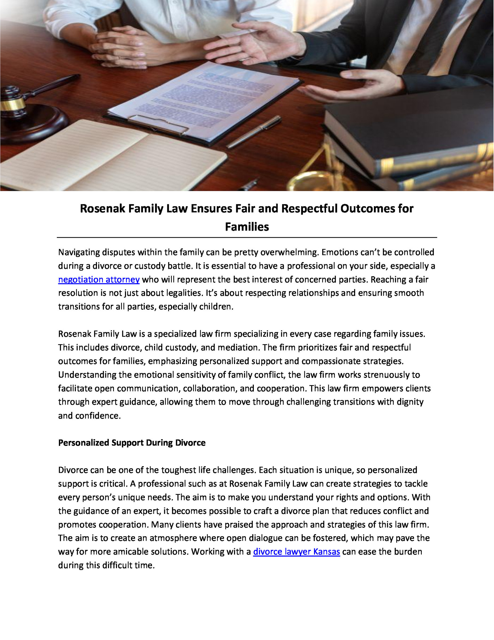 Rosenak Family Law Ensures Fair and Respectful Outcomes for Families by Rosenak Family Law