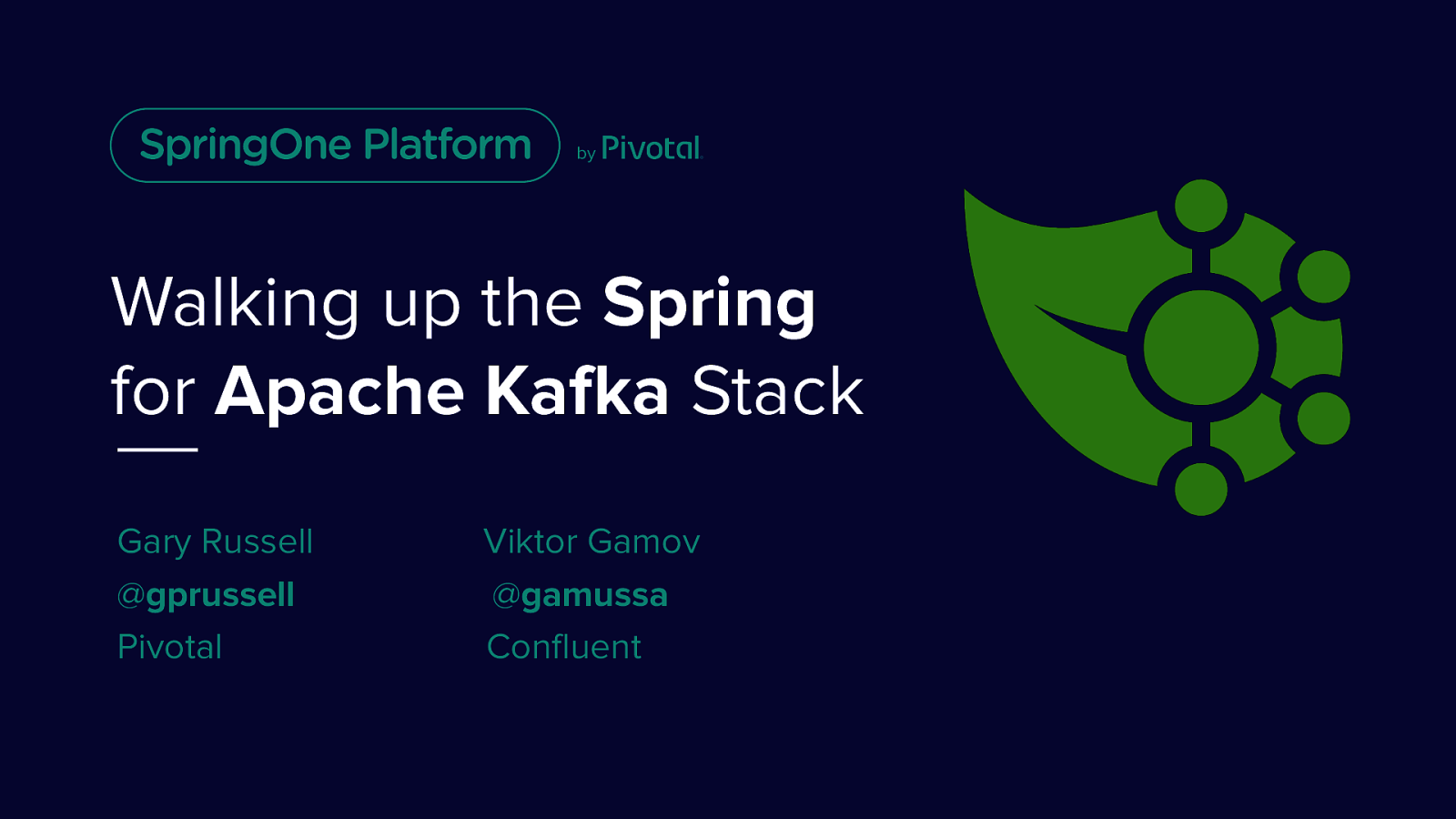 Walking up the Spring for Apache Kafka Stack
