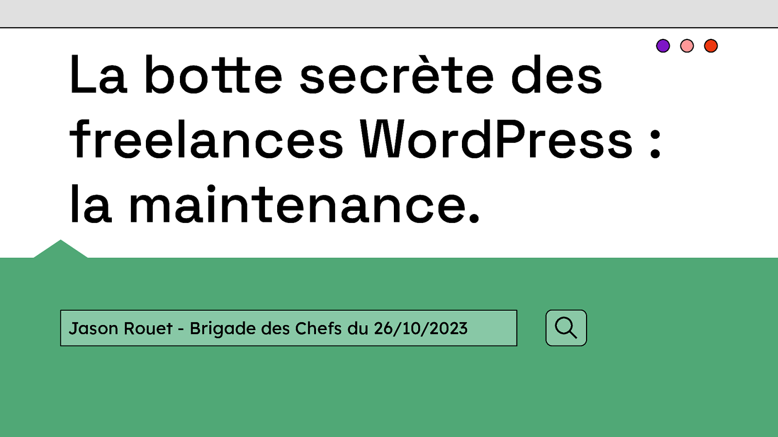 La botte secrète des freelances WordPress : la maintenance