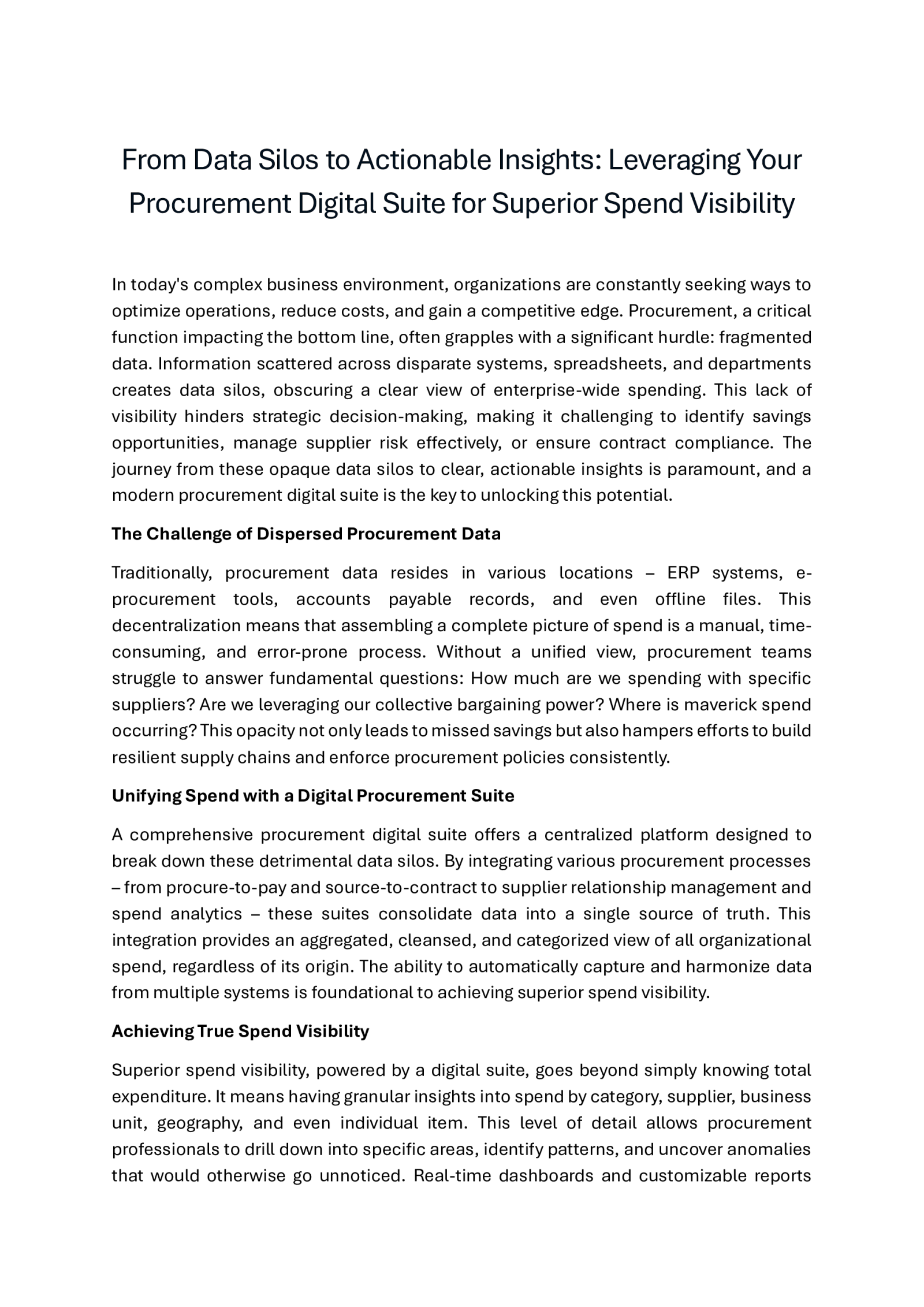 Procurement Digital Transformation &amp; Services | WNS Procurement by Shirley Blanton