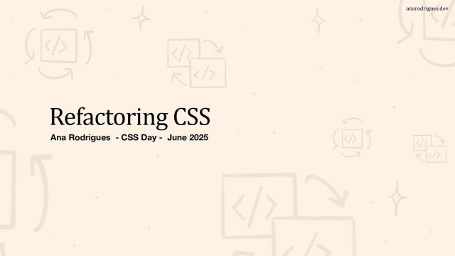 Refactoring CSS
