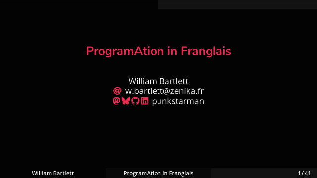ProgramAtion in Franglais 🇫🇷🧑‍💻🇬🇧