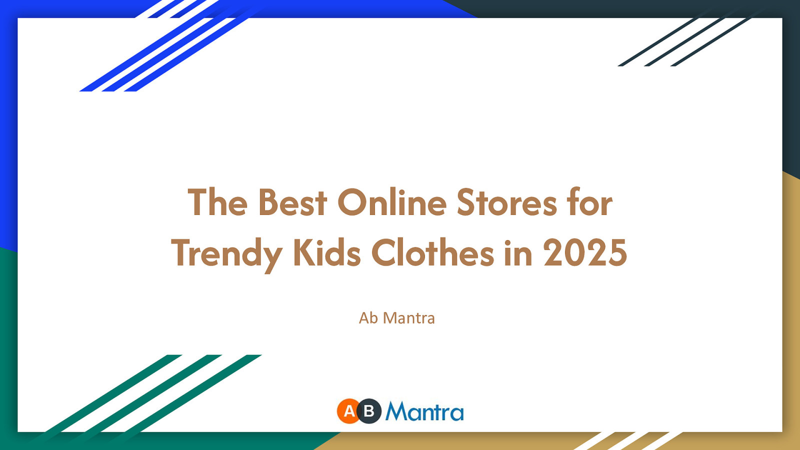 The Best Online Stores for Trendy Kids Clothes in 2025