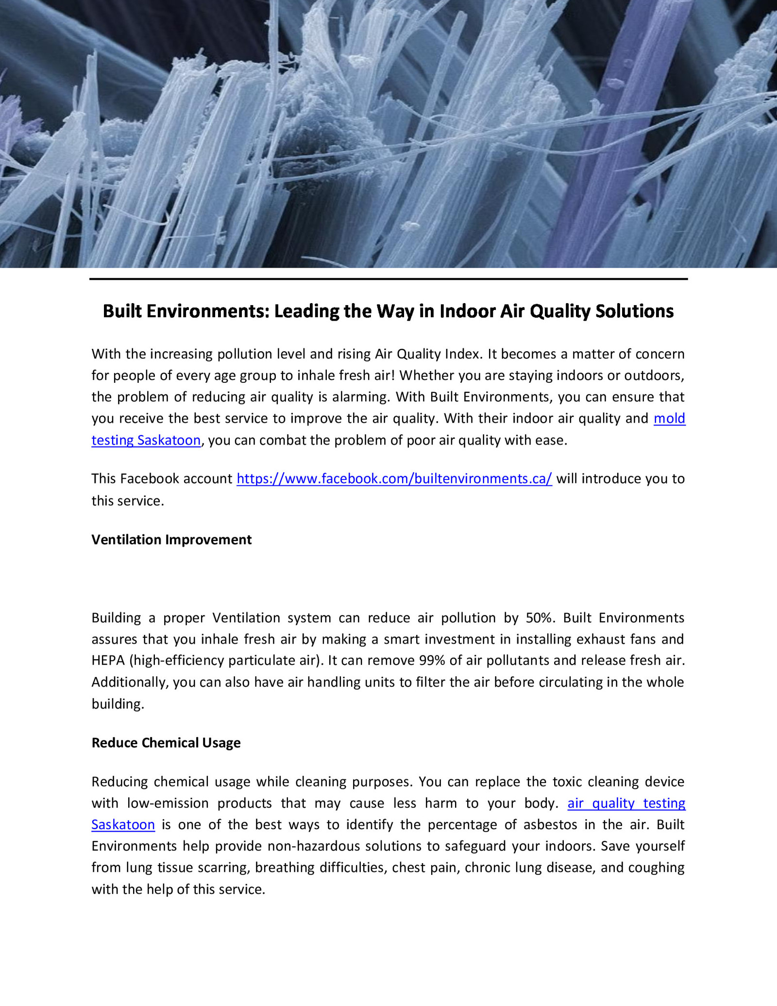 Built Environments: Leading the Way in Indoor Air Quality Solutions by Built Environments