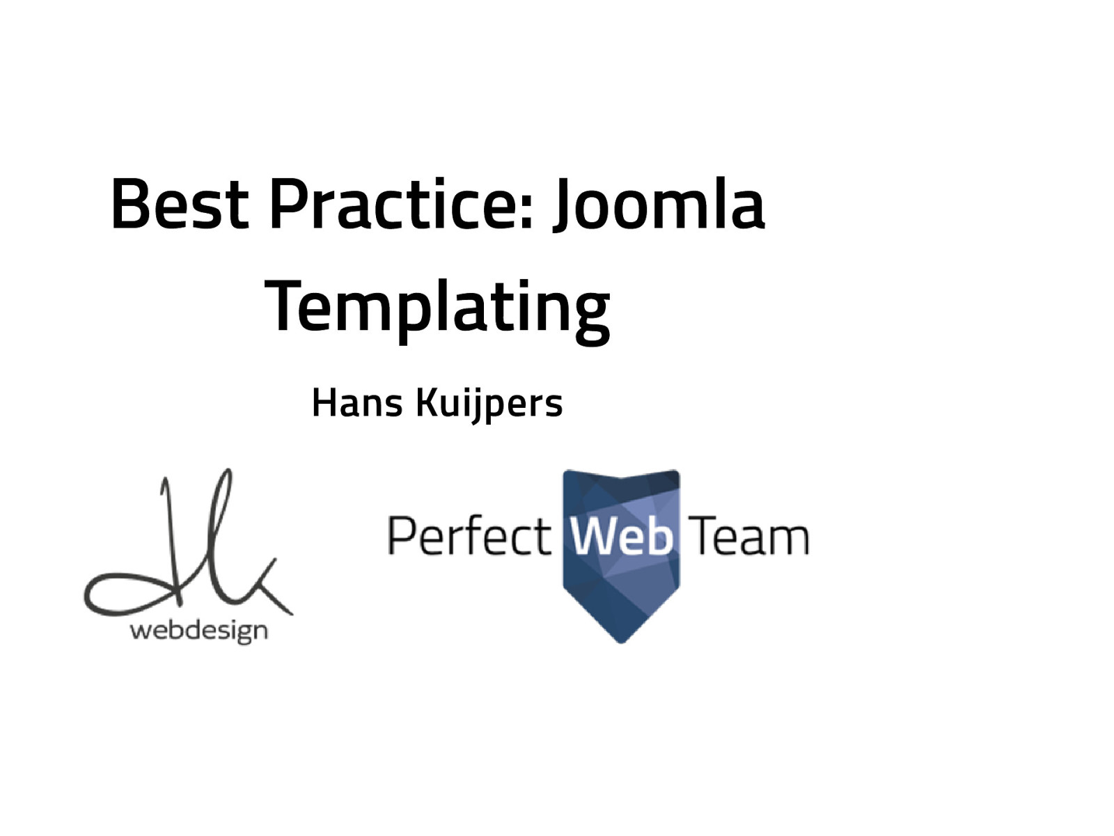 Best Practice: Joomla! templating