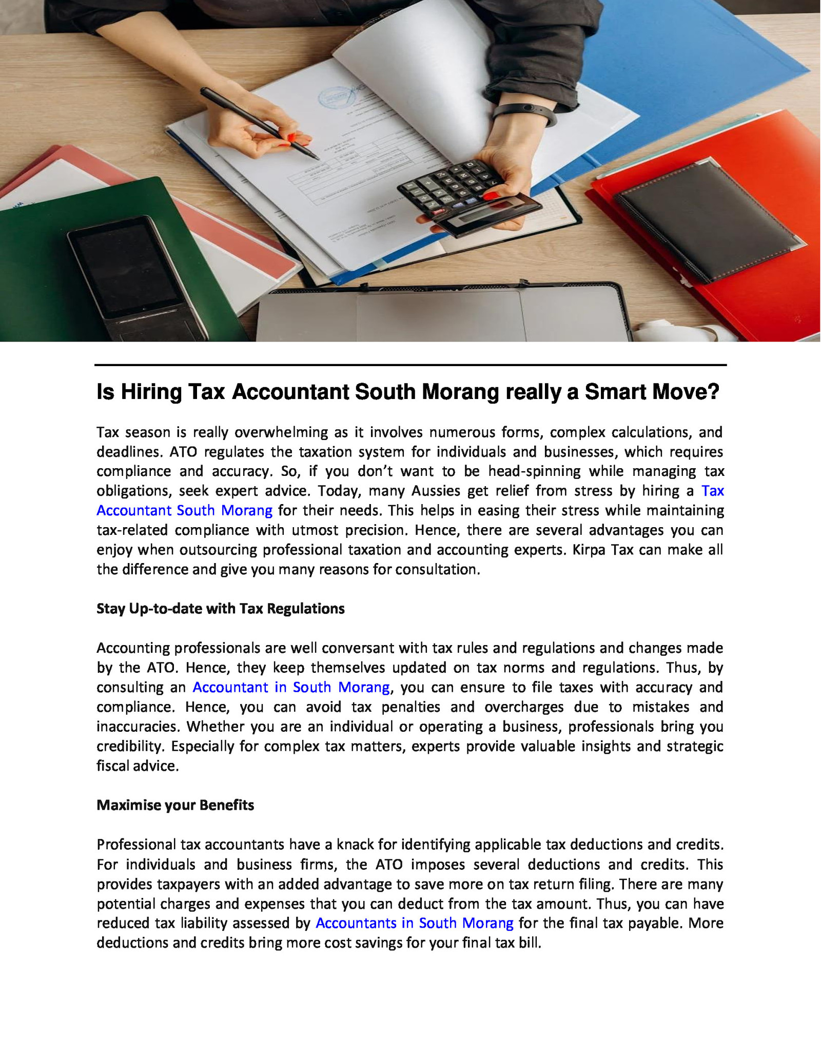 Is Hiring Tax Accountant South Morang really a Smart Move?