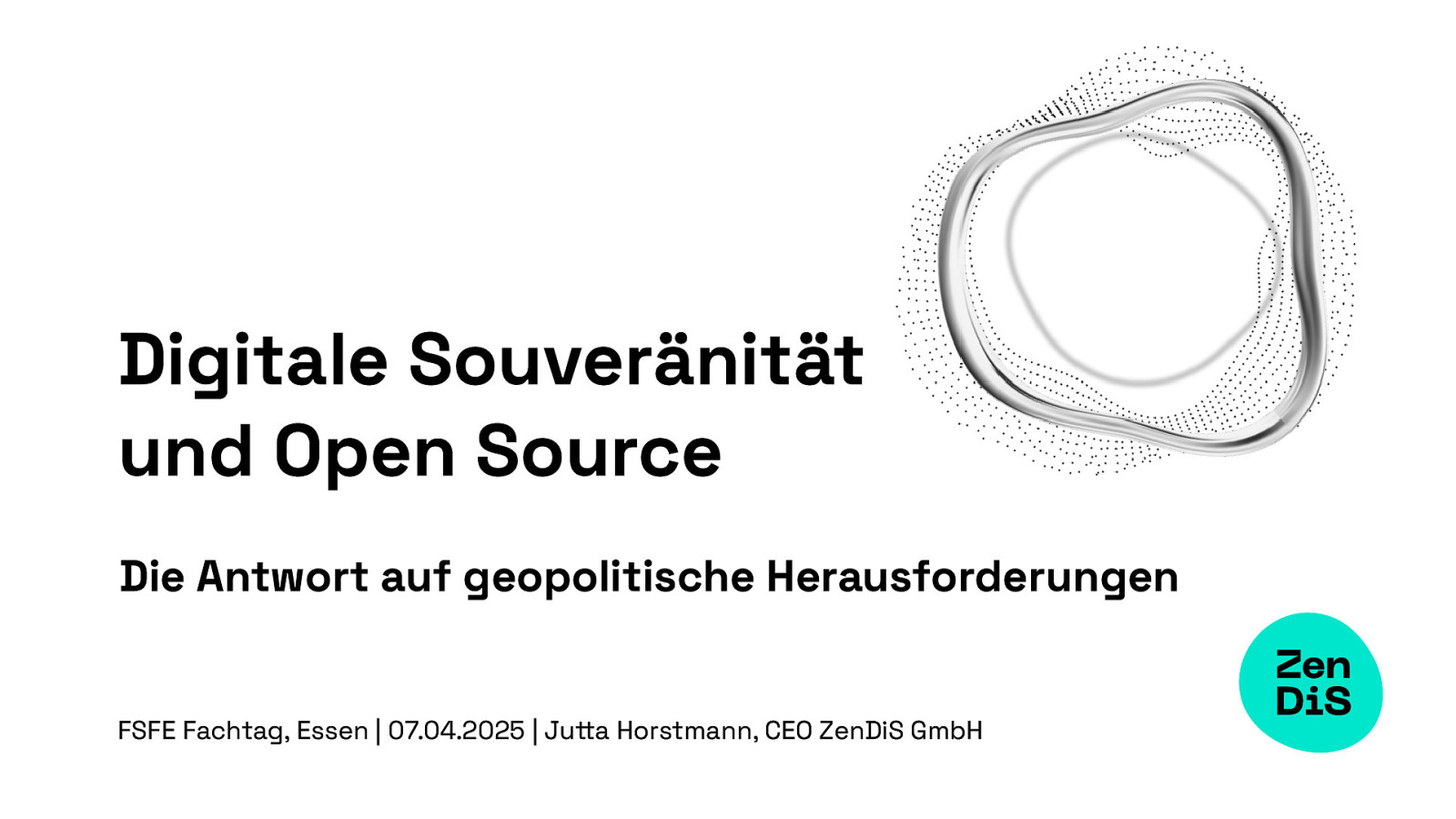 Keynote: Digitale Souveränität und Open Source - Die Antwort auf geopolitische Herausforderungen