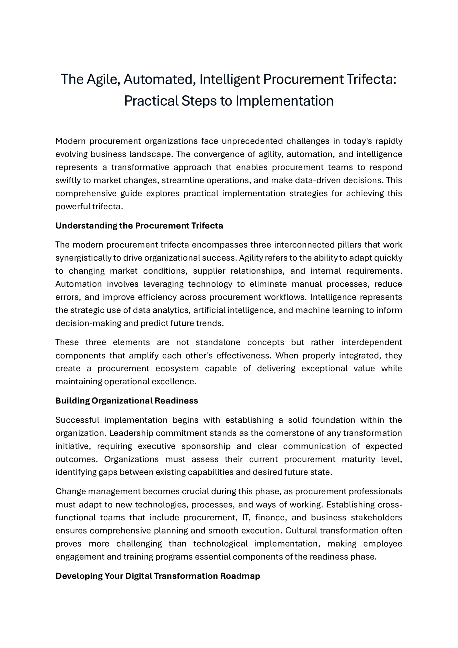 Design Thinking for Procurement: Innovative Strategies & Impact