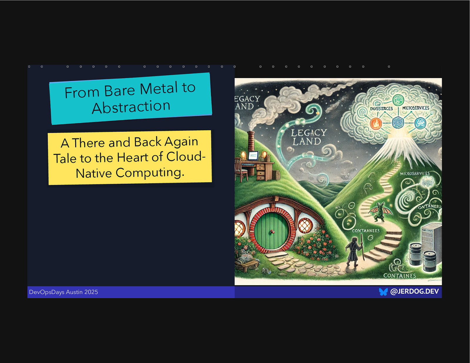 From Bare Metal to Abstraction: A There and Back Again Tale to the Heart of Cloud-Native Computing