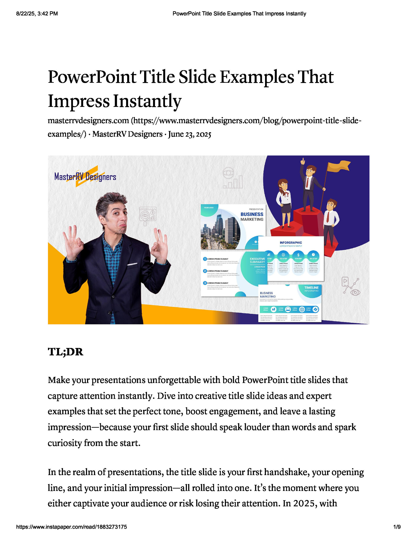 PowerPoint Title Slide Examples That Impress Instantly