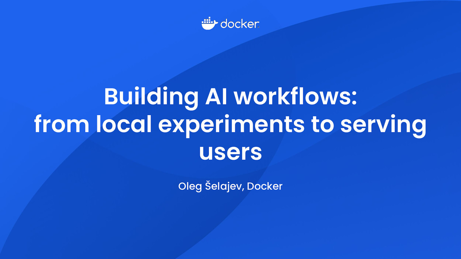 Building AI Workflows: From Local Experiments To Serving Users
