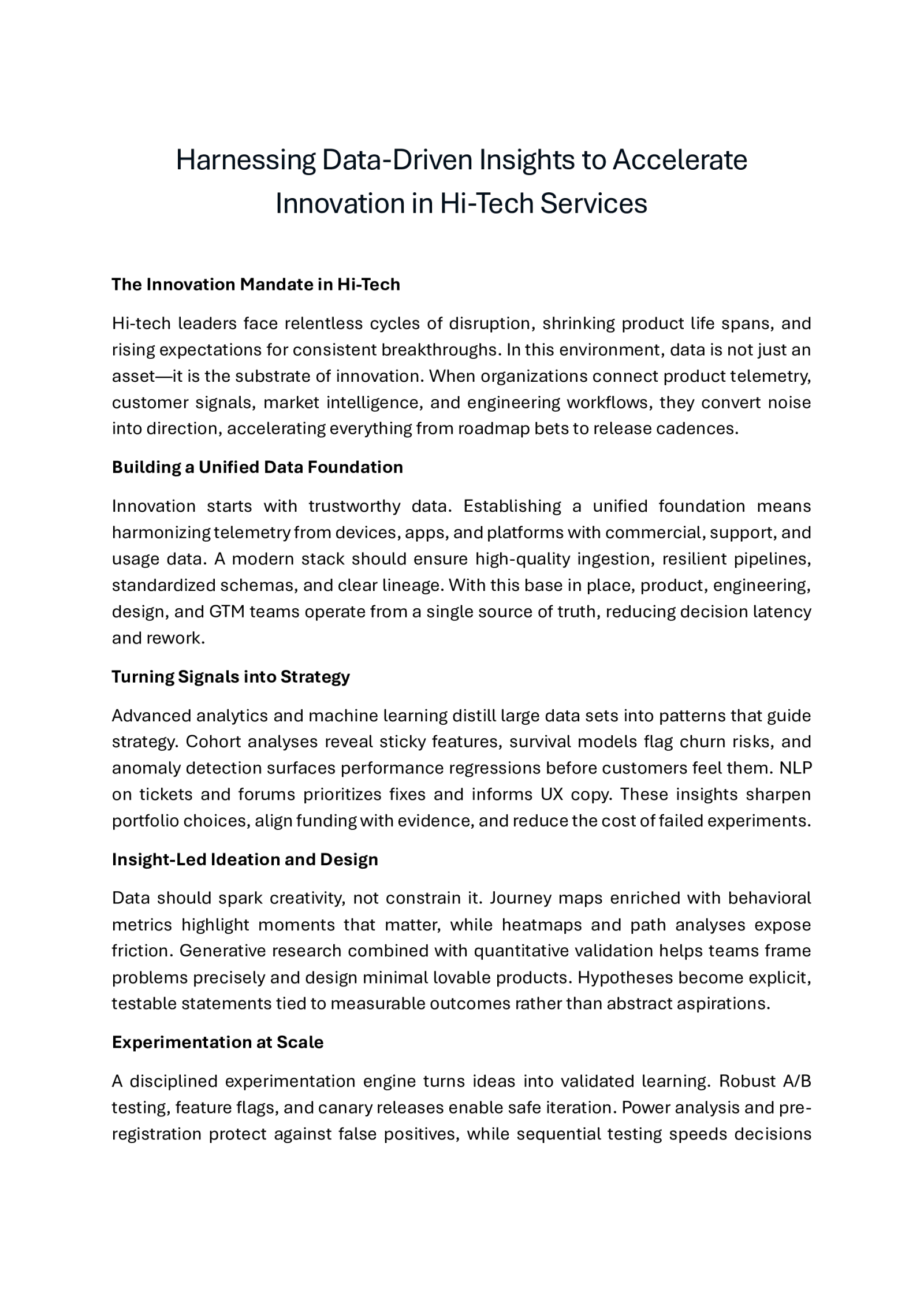 Digital Transformation Services for Hi-Tech & Professional Industries | AI-Powered Digitalization & Automation | Hi-Tech Business Process Consulting Partner | Digital-Led Operations Optimization