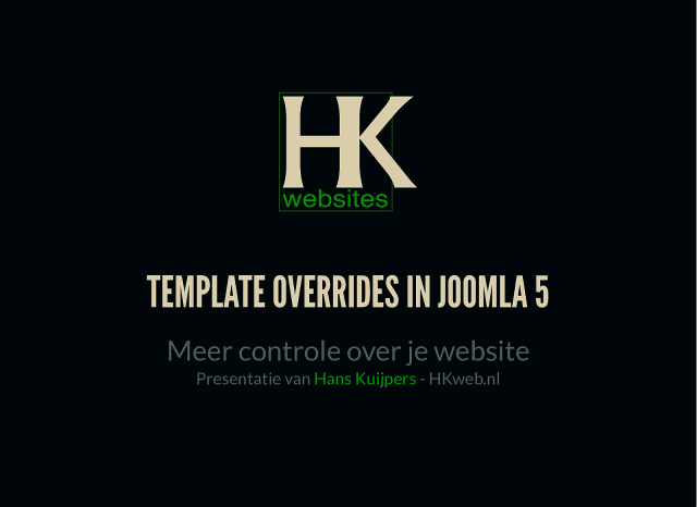 Werken met Template Overrides