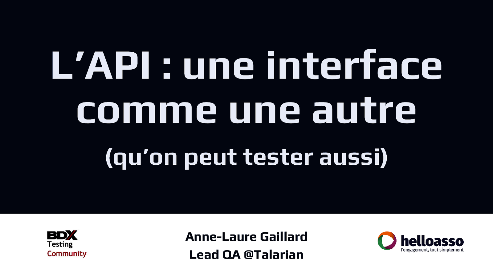 L’API : une interface comme une autre by Anne-Laure Gaillard